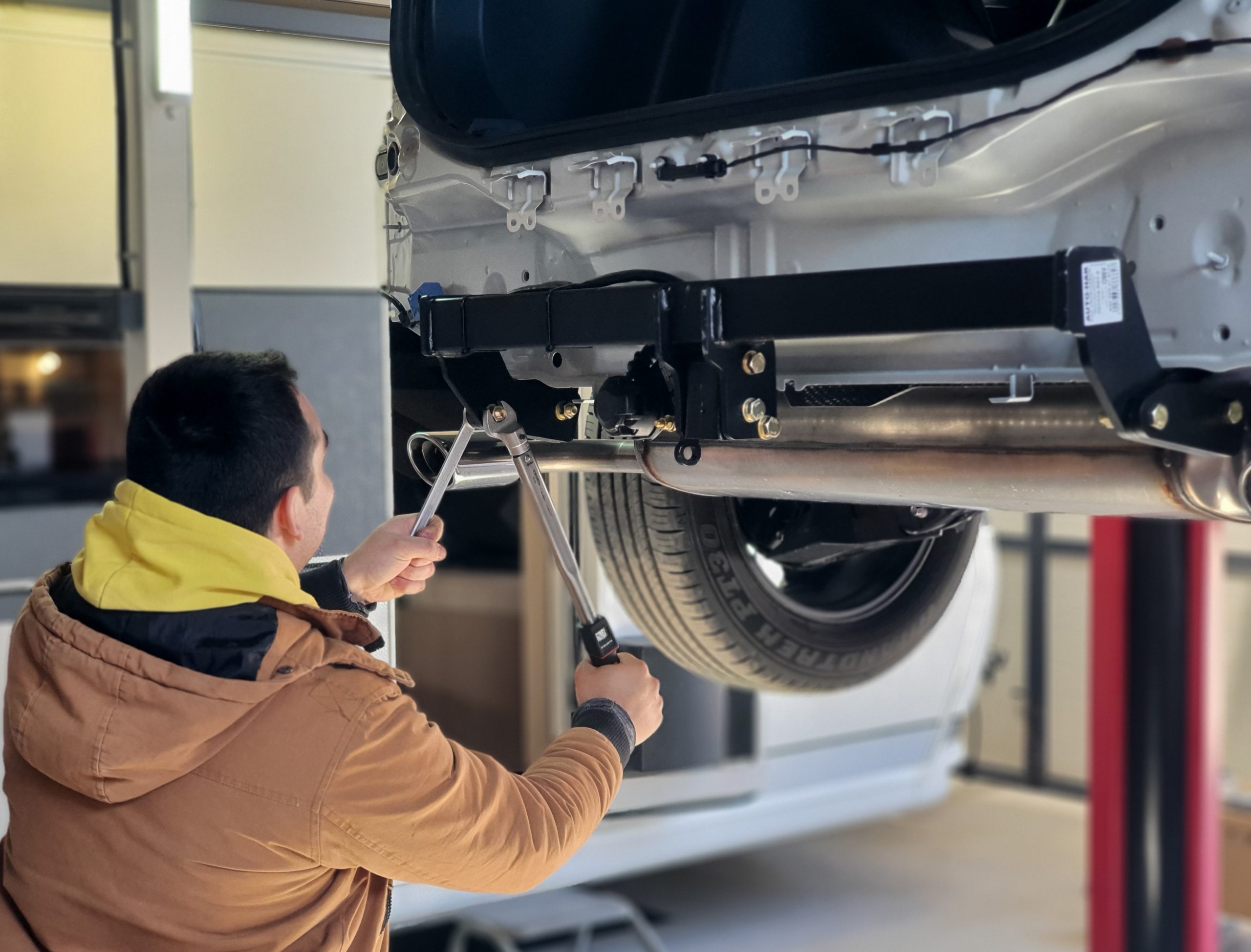 Montáž ťažných zariadení